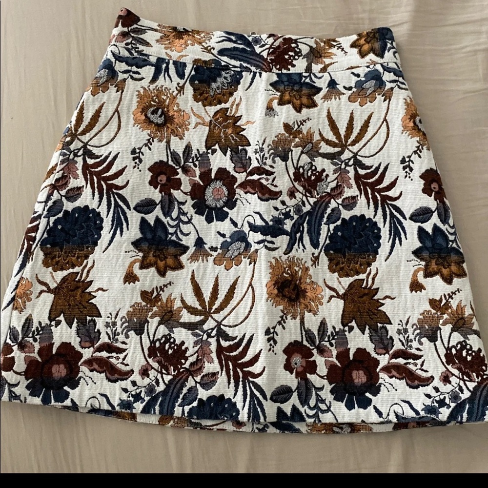 Topshop Floral Mini Skirt